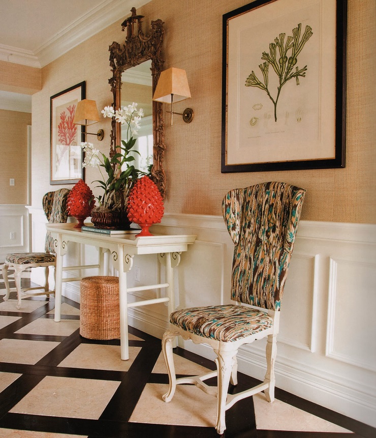 This living room is a a loosely woven fabric of desires, memories, practical, notions, and even compromises