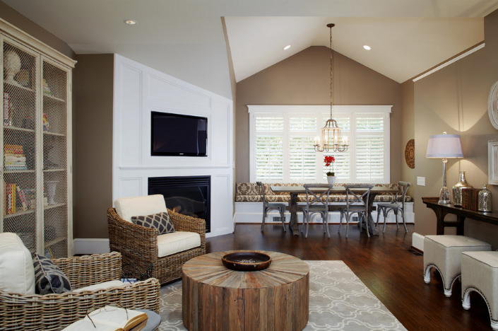 5 round wood coffee table