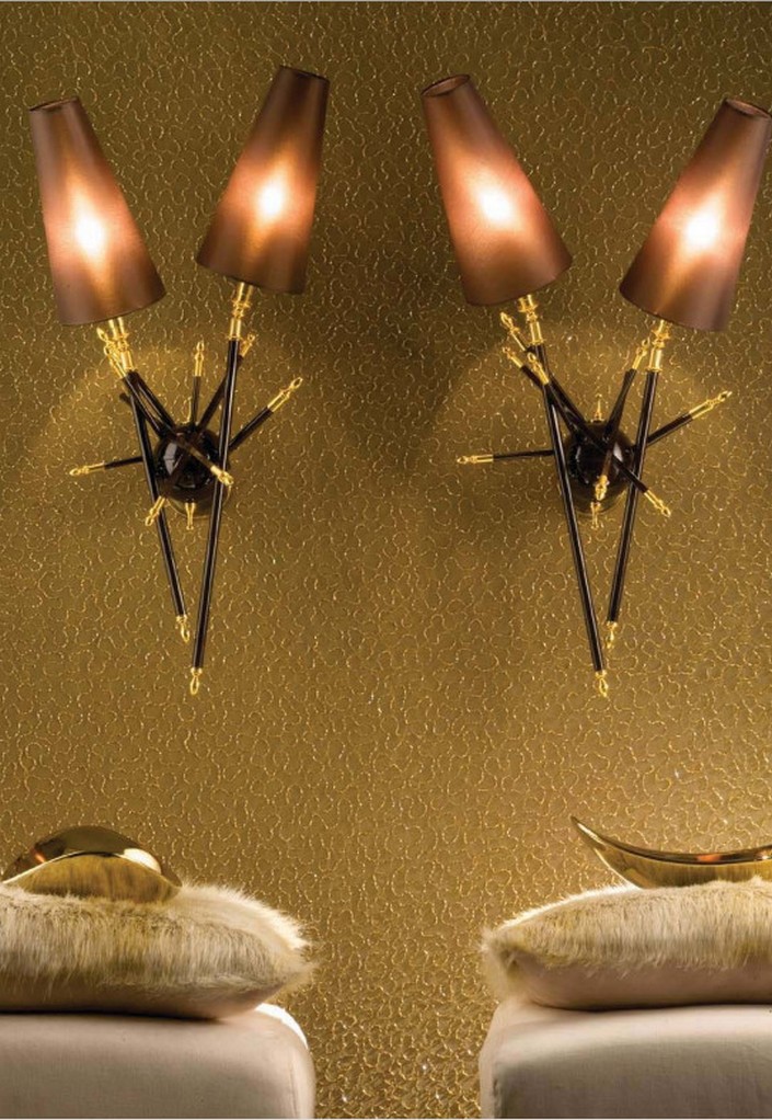 5 inspiring brass wall light for small apartments 2