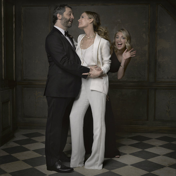 Oscars 2015 Behind the scenes Mark Seliger Instagram portraits for Vanity Fair-Judd-Apatow-Leslie-Mann-and-Kate-Upton