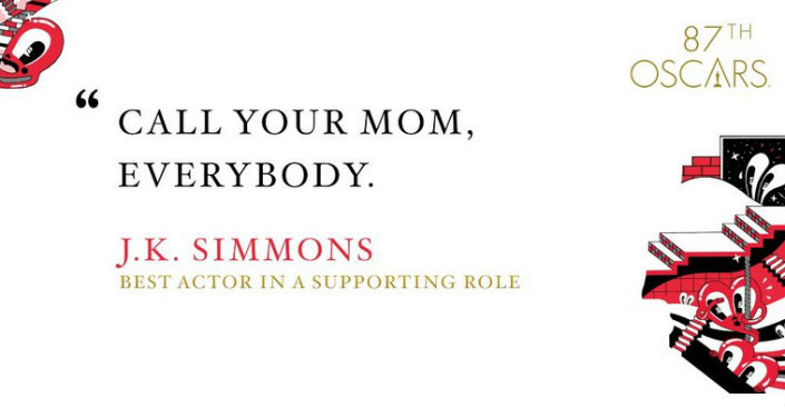 Oscars 2015 Best moments - A full report of Academy Awards highlights-JKSIMMONS speech