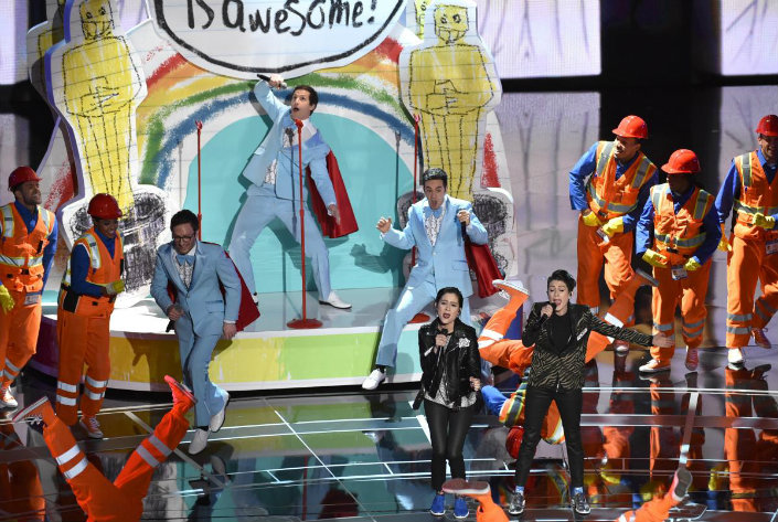 Oscars 2015 Best moments - A full report of Academy Awards highlights-tegan-sara-loneley-plant