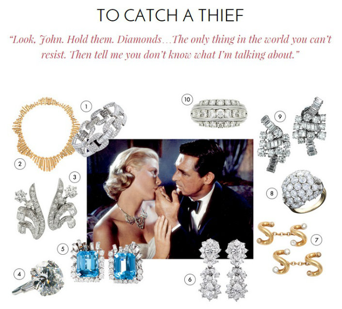 Valentine's Day Jewelry Ideas Get inspired with Hollywood romantic couples-To Catch a Thief