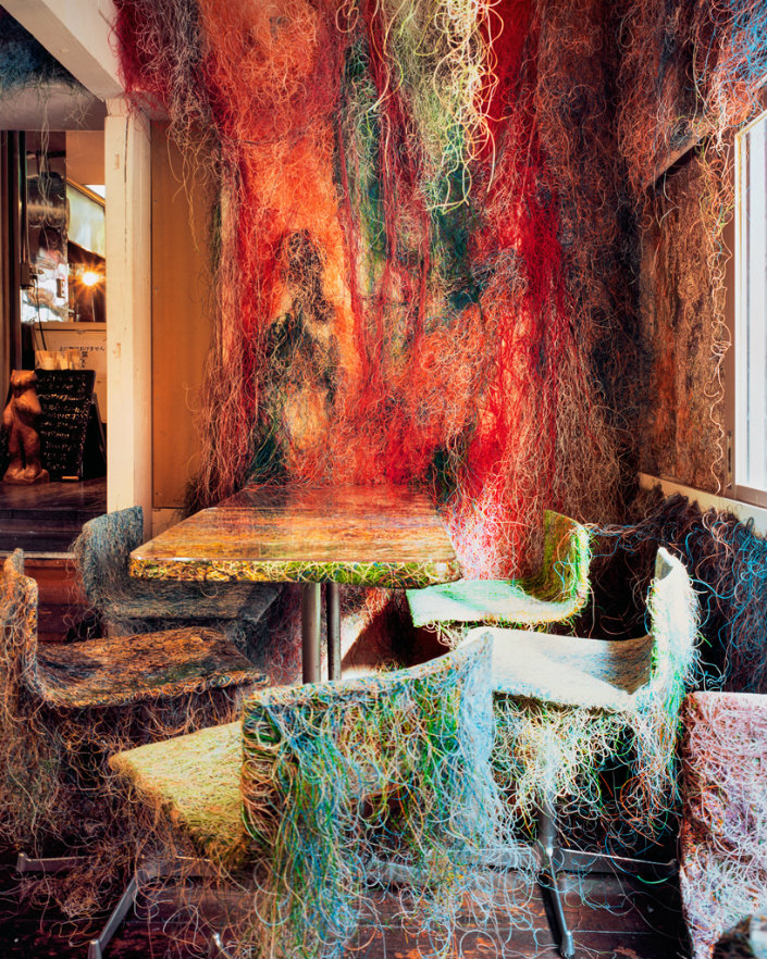 Original Designs: Kengo Kuma turns a Tokyo Bar into a Explosion of Color