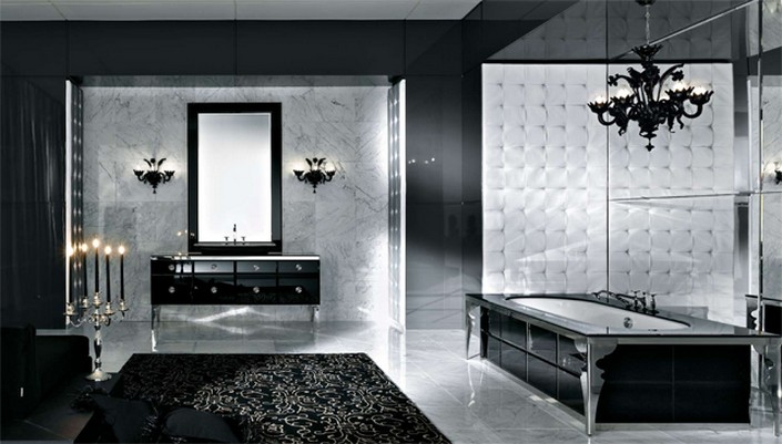 How To Design A Luxury Bathroom With Black Cabinets Interior