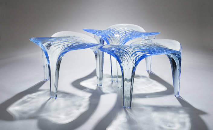 Zaha Hadid Expands Her Liquid Glacial Art Collection