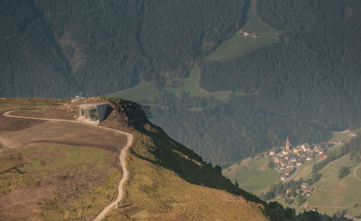 Zaha Hadid's new museum is carved into Mount Kronplatz Alps 2