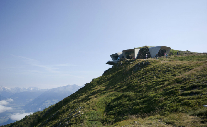 Zaha Hadid's new museum is carved into Mount Kronplatz Alps 8
