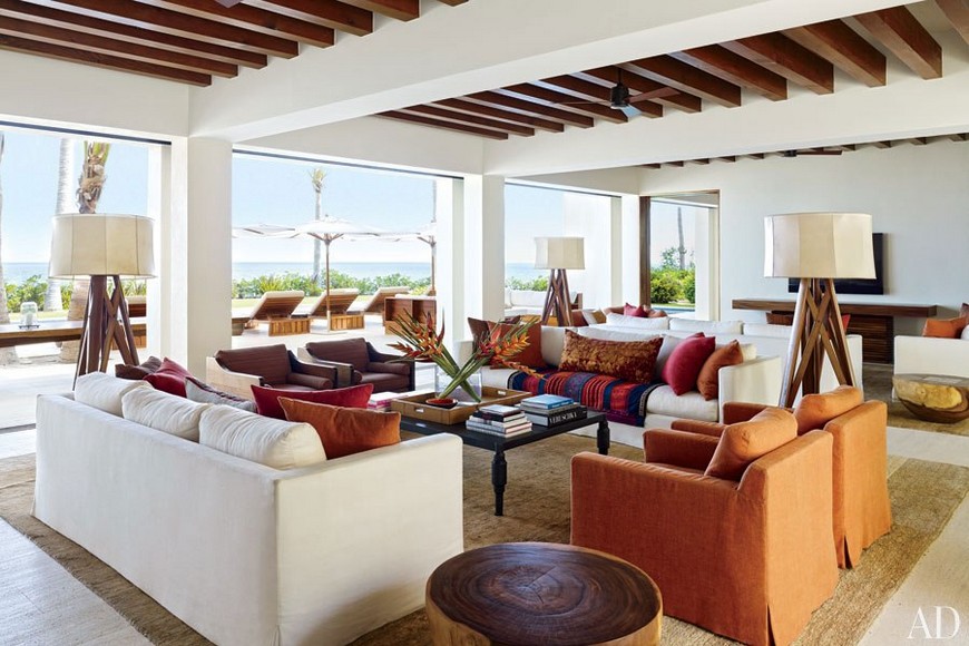 Find the perfect Living Room Design with floor lamp ideas cindy crawford rande gerber living room