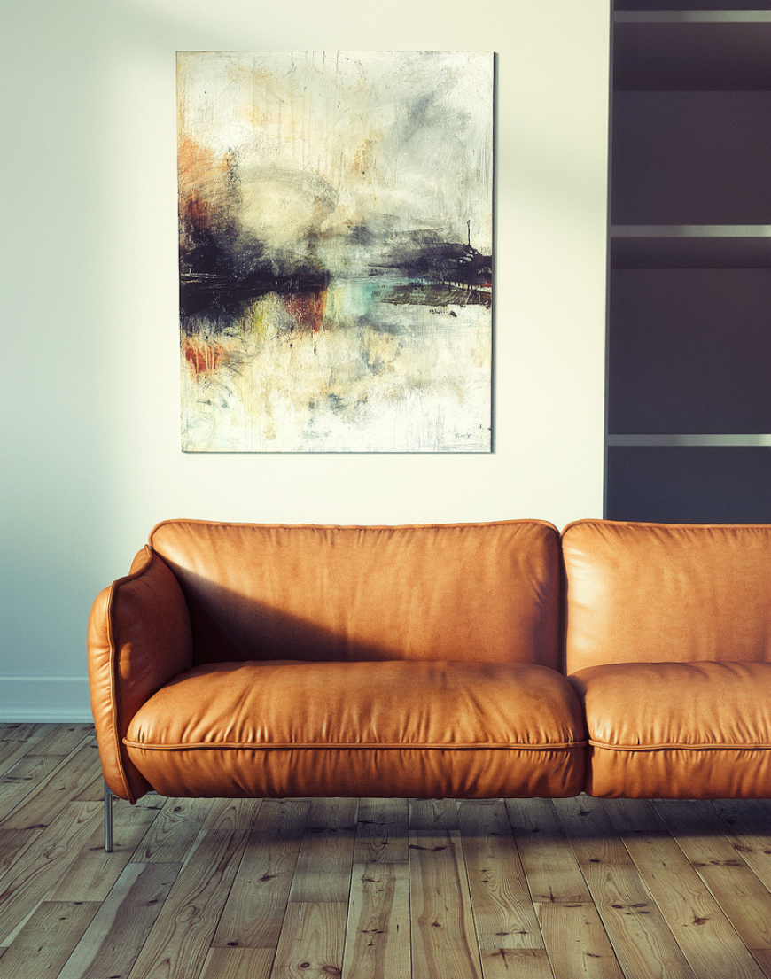 Leather modern sofas for contemporary home