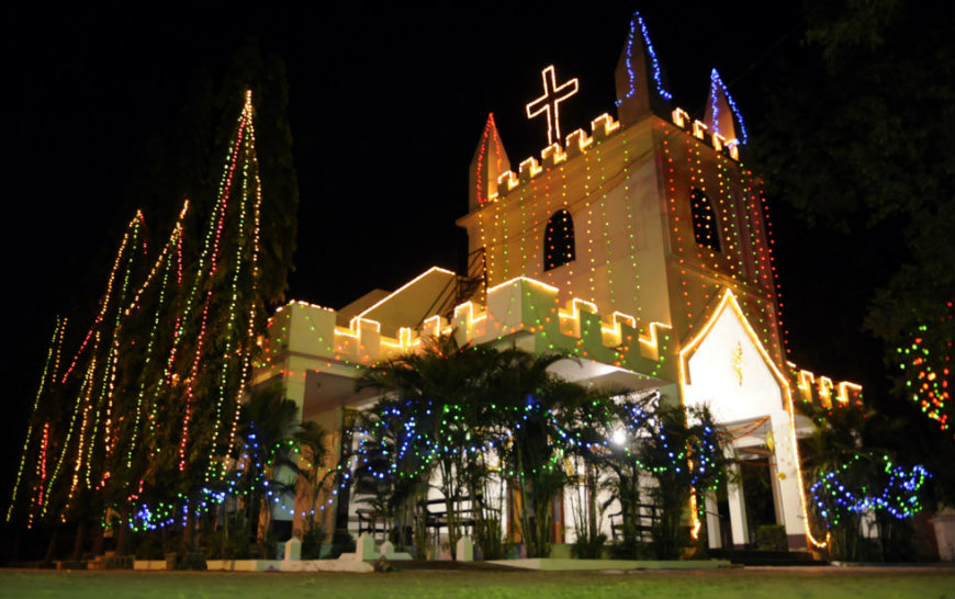 How is Christmas celebrated in India