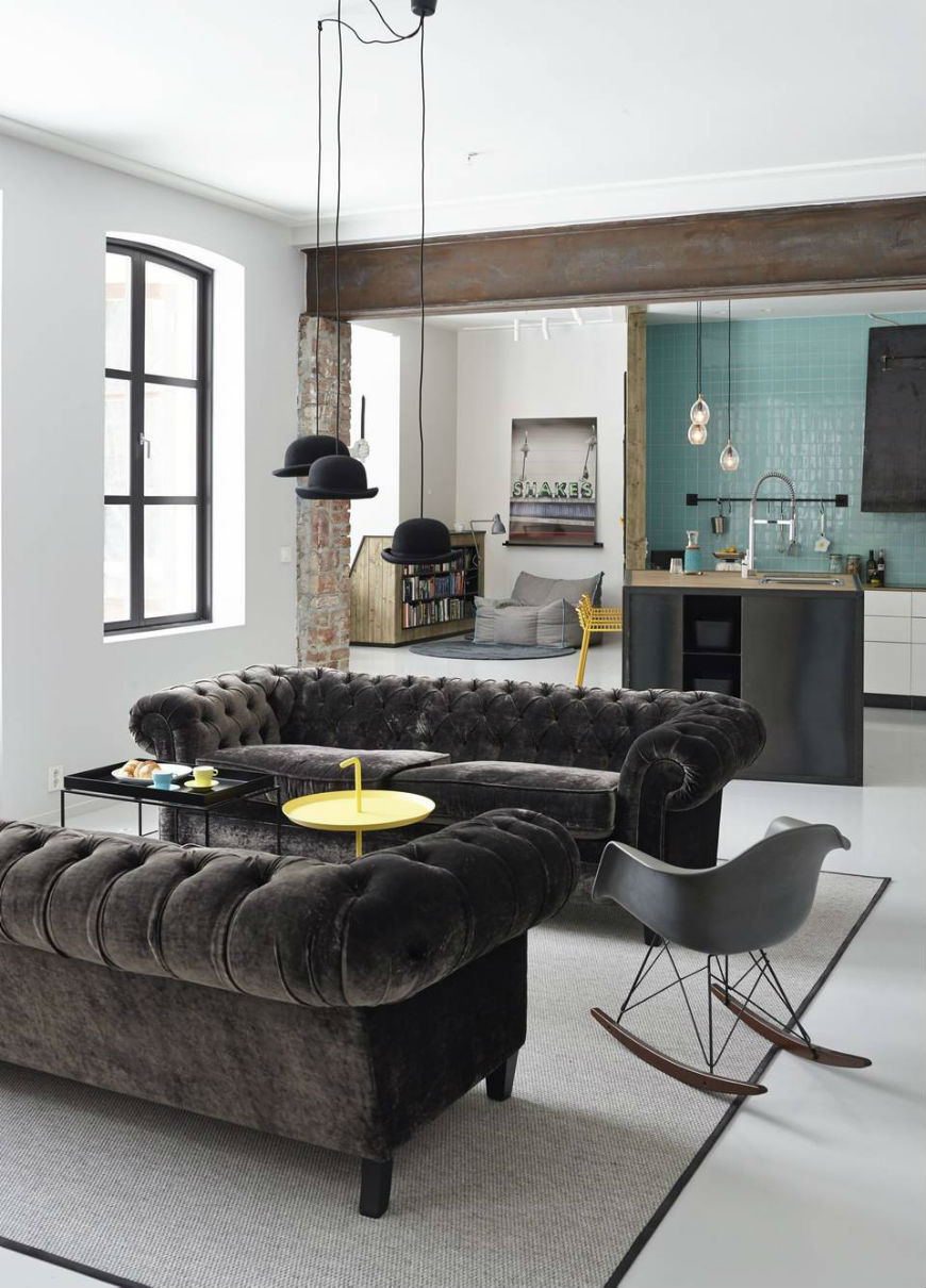 Interior design tips velvet chesterfield sofa (6)