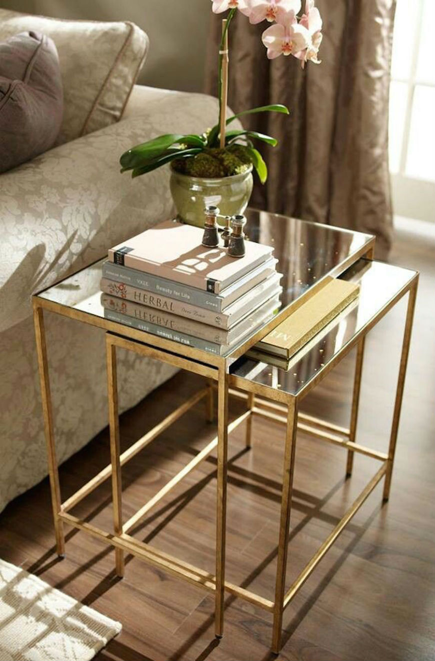 Interior design tips brass side tables (5)