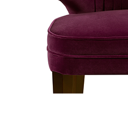 IBIS Dining Chair Mid Century Design by BRABBU is a velvet bar stool with a mystical soul.