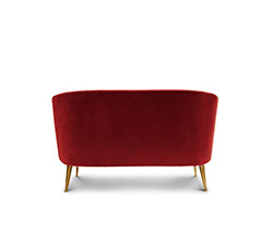 MAYA 2 Seater Mid Century Modern Furniture by BRABBU is perfect to be a center piece as a velvet sofa in a living room set.