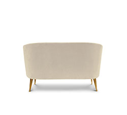 MAYA 2 Seater Mid Century Modern Furniture by BRABBU is perfect to be a center piece as a velvet sofa in a living room set.