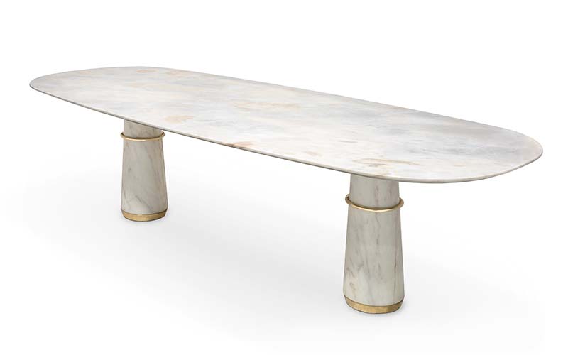 AGRA | Marble Dining Table Contemporary Design by BRABBU