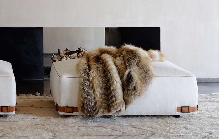 6 bold accessories to combine with your 2 seater sofa . FendiCasa. Faux Fur