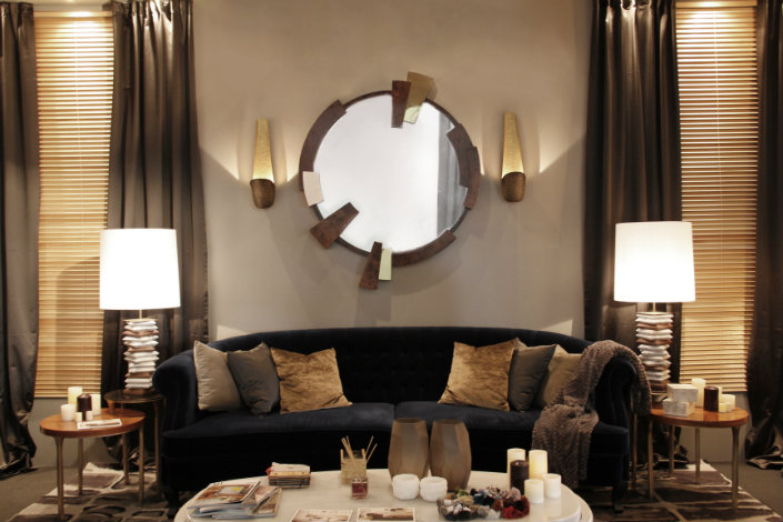 "Best 5 suggestions for a wooden round mirror-BRABBU KAAMOS wall wooden round mirror"