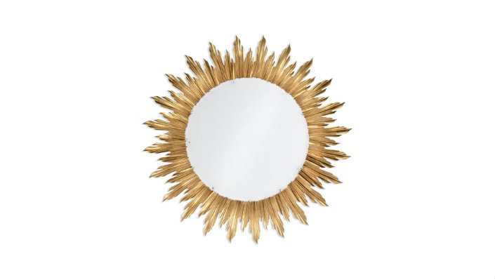 "Best 5 suggestions for a wooden round mirror-gilt-sunburst-mirror!