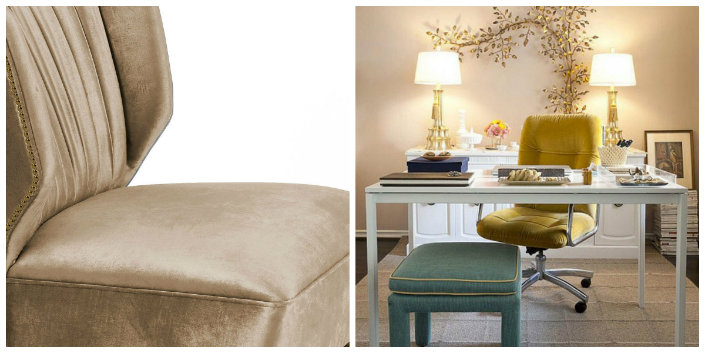 Top 5 Fabrics for Desk Chairs - beje yellow color cotton velvet