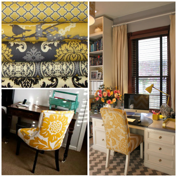 Top 5 fabrics for desk chairs - Vintage Yellow Cotton