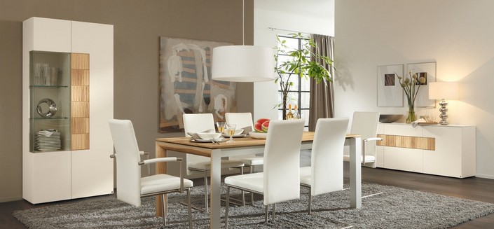 Contemporary dining room tables for 6 people