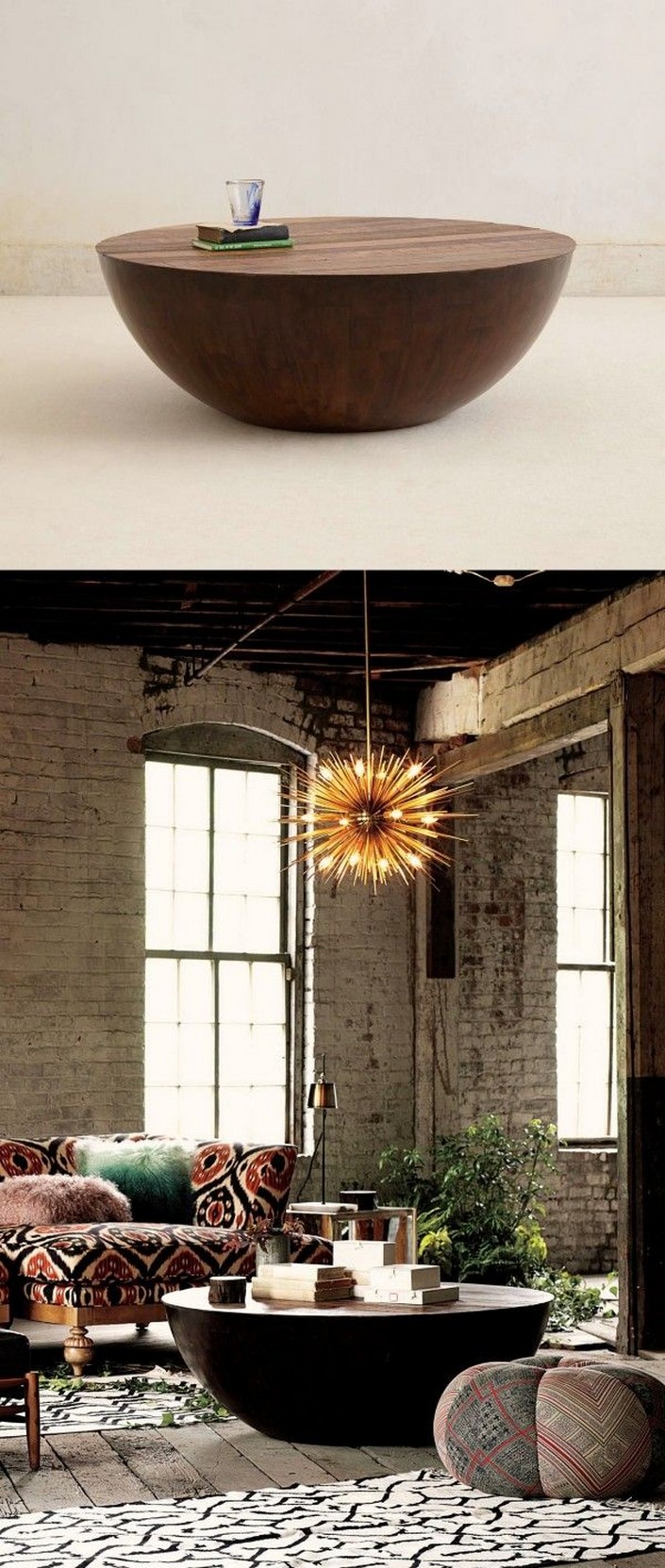 Round wood coffee table ideas
