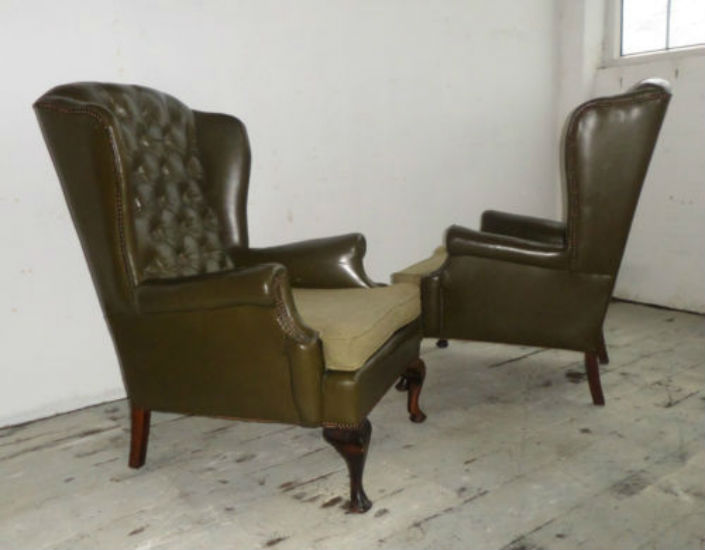 top 10 vintage leather wingback chairs (1)