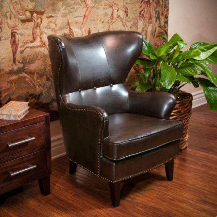 top 10 vintage leather wingback chairs (1)