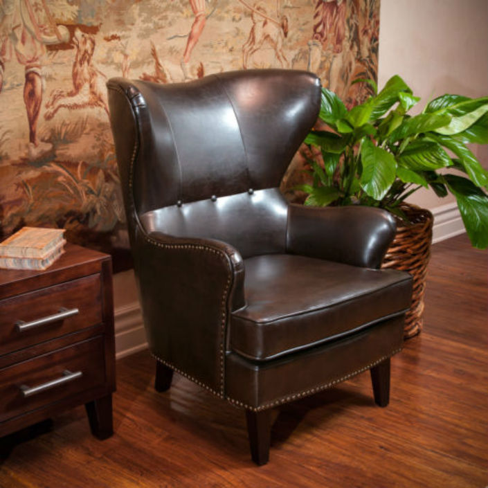 top 10 vintage leather wingback chairs (1)