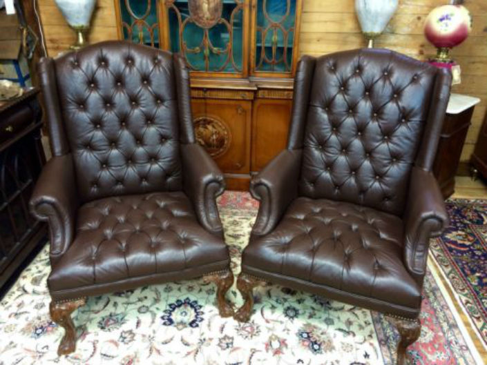 top 10 vintage leather wingback chairs (1)