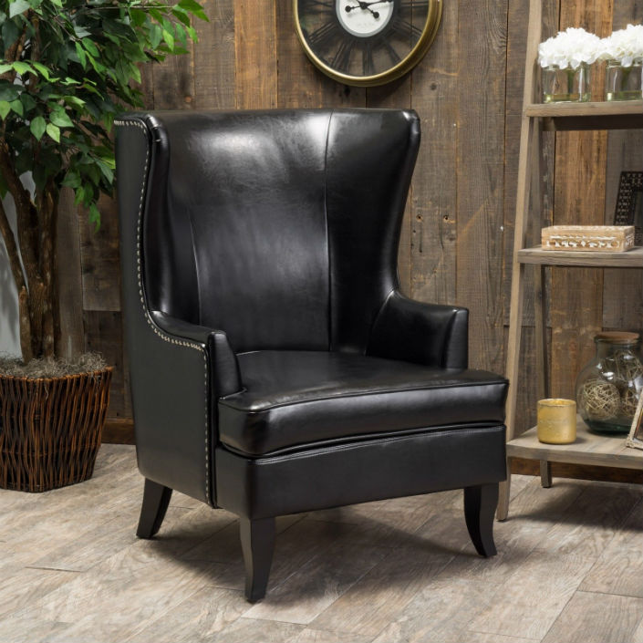 top 10 vintage leather wingback chairs (1)