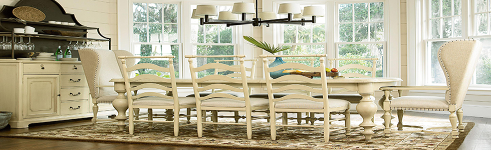 4 white pedestal dining table for classic interiors