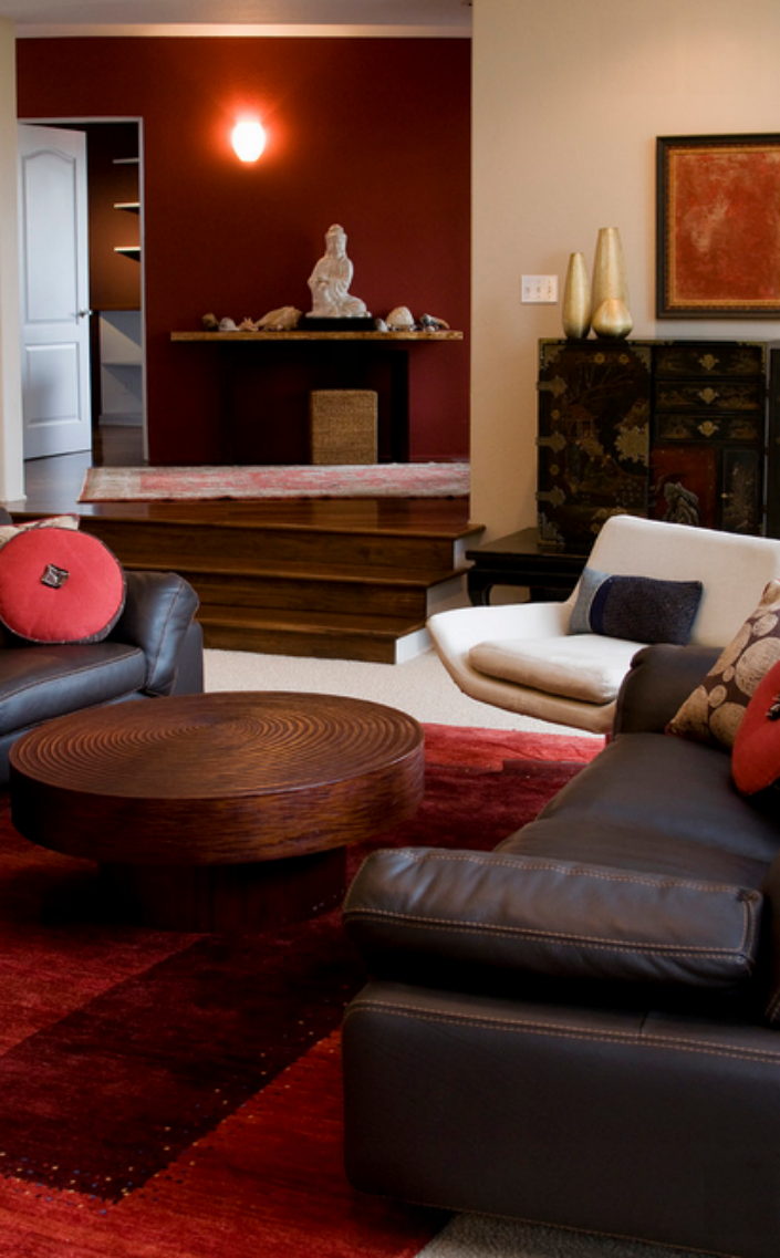 5 round wood coffee table