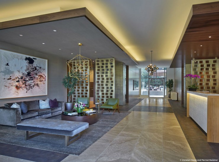 Radziner collaborated with Related California to design the interiors ...
