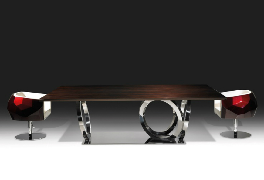 Dining tables inspirations for your interior design - Fendi Casa – Galileo dining table