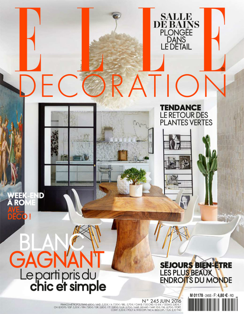 Best interior design magazines: ELLE Décoration Juin 2016