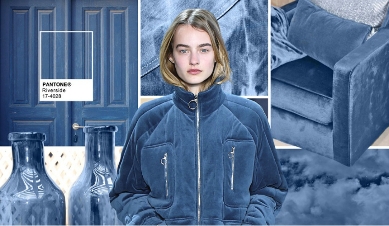 Pantone fashion colour: Fabrics for fall 2016: Riverside Pantone 17-4028