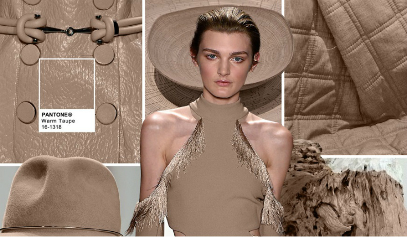 Pantone fashion colour: fabrics for fall 2016: Warm Taupe Pantone 16-1318