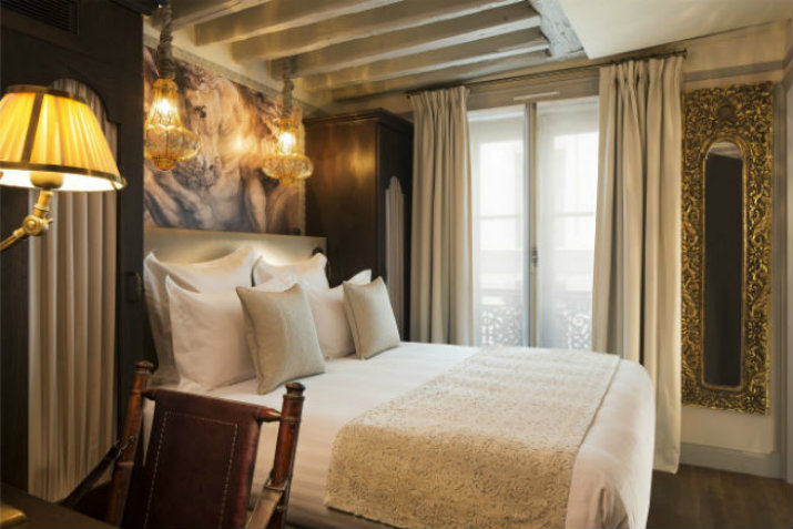 THE SUPERB INTERIORS OF THE HOTEL DA VINCI IN PARIS