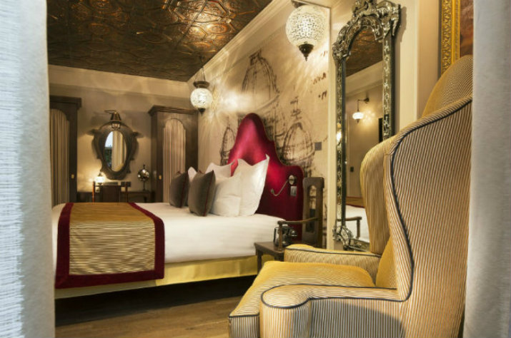 THE SUPERB INTERIORS OF THE HOTEL DA VINCI IN PARIS