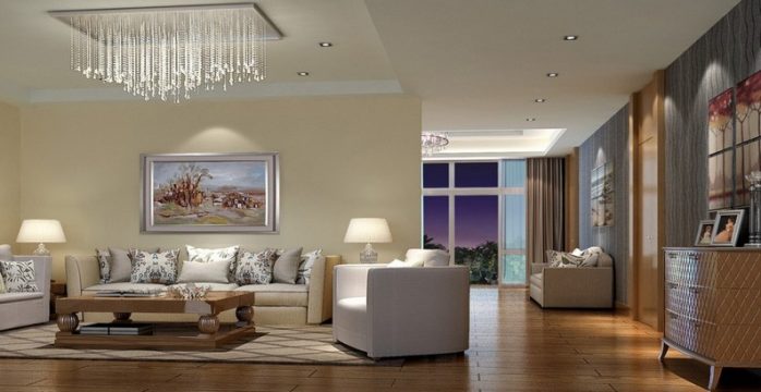 Do not fear to let art enter to your living room interior design ...