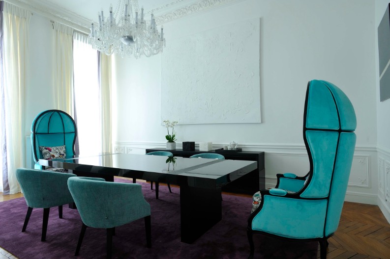 A Residential Project That Will Make You Love Blue Design Furniture | Interior Design Project. Design Furniture. Residential Project. #interiordesignproject #designfurniture #luxuriousinteriors