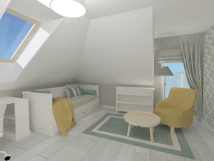 Bianco Nero Design - Room in the Attic for a Girl