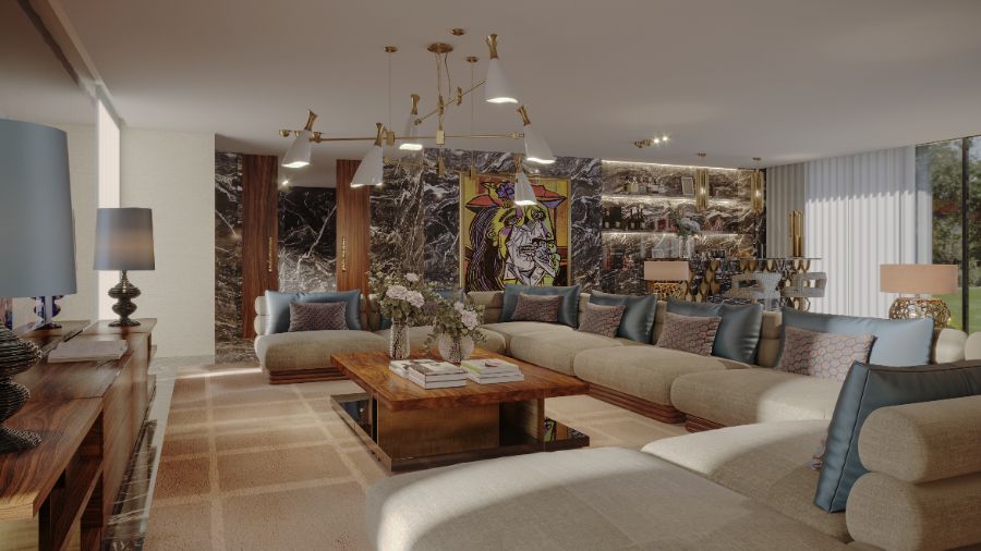 En Pleurs Living Room An Intense, Fierce & Authentic Design in Madrid