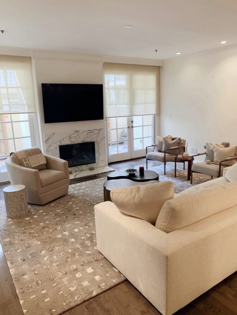 This Living Room is inside a Residential Project where the contemporary ...