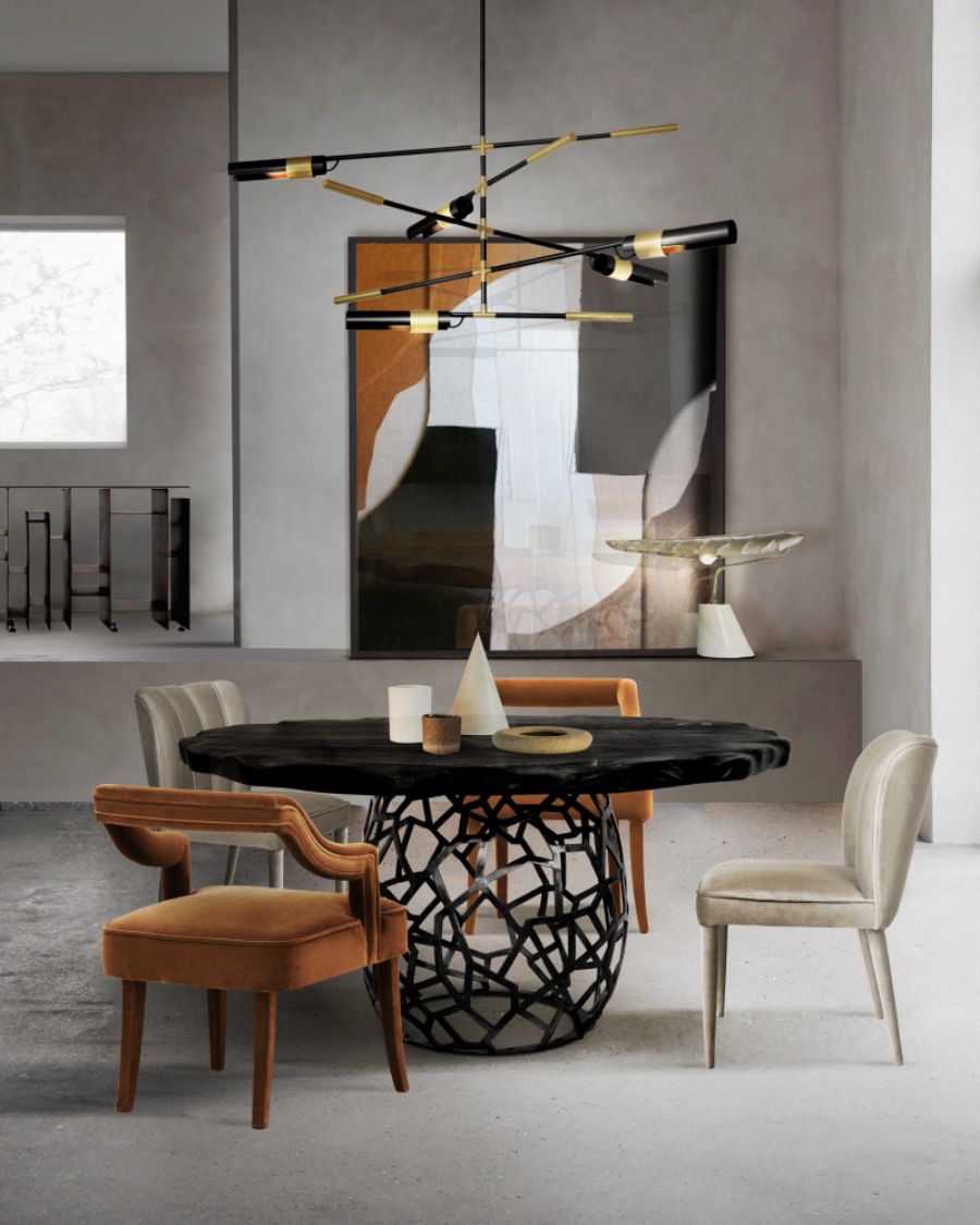 HERA Luxury Glass Dining Table Set Chrome Designer Modern Seats up to 6 