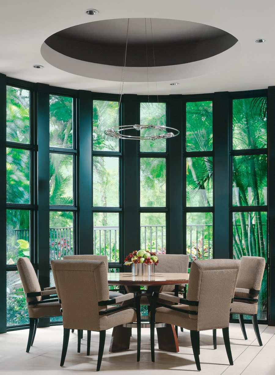 High-end Residential Projects by Michael Wolk - Le Lac - Modern Dining room