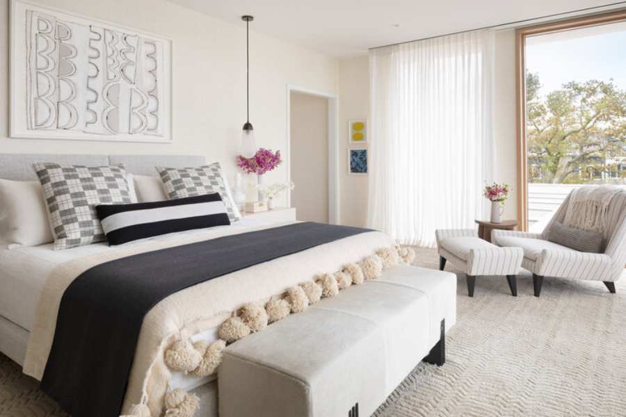 Amie Weitzman, bedroom design, neutral palette decor